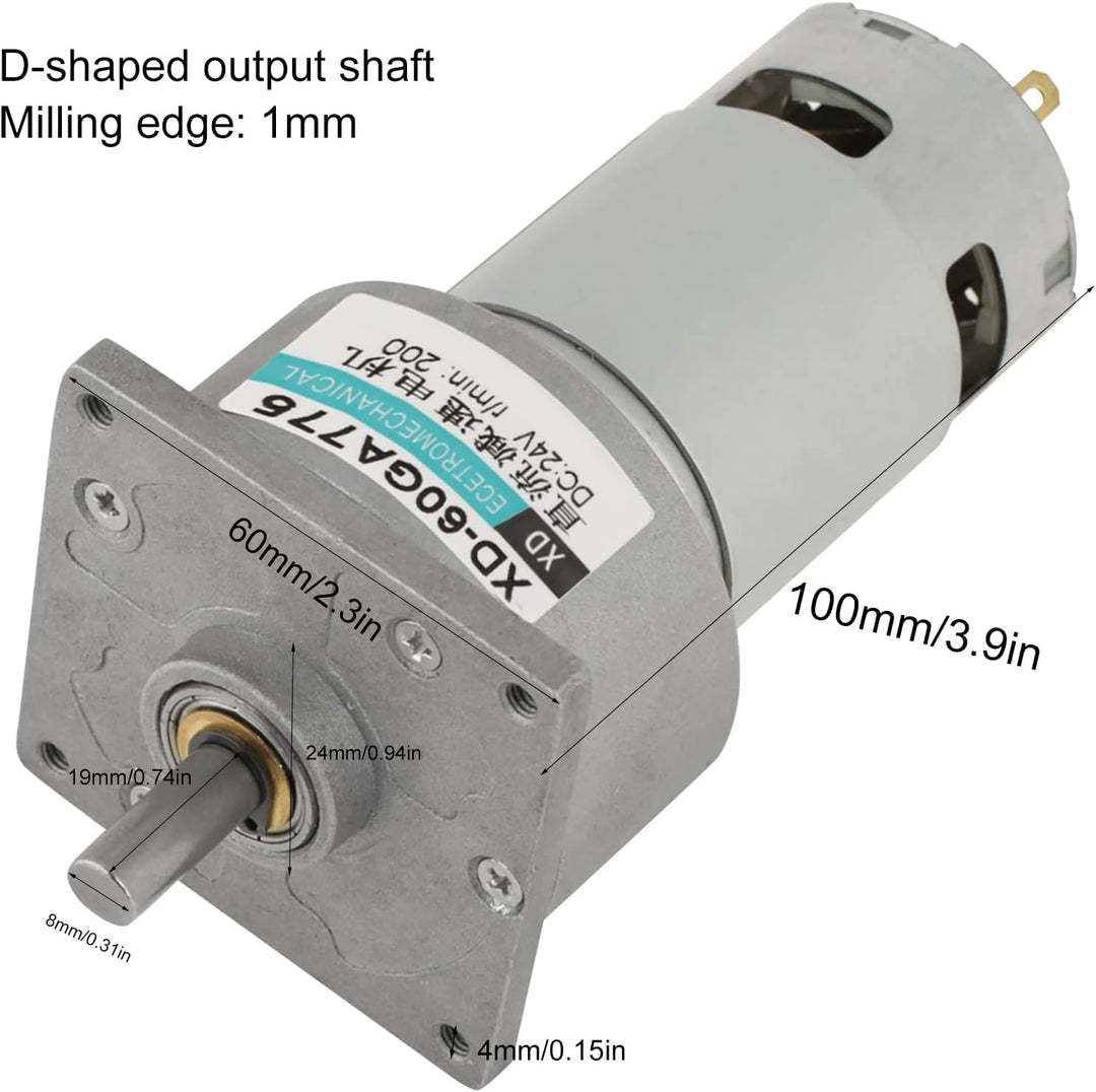 DC12V / 24V 35W Mini-DC-Getriebemotor Metall Geschwindigkeit einstellbar grossen Drehmoment Motor CW