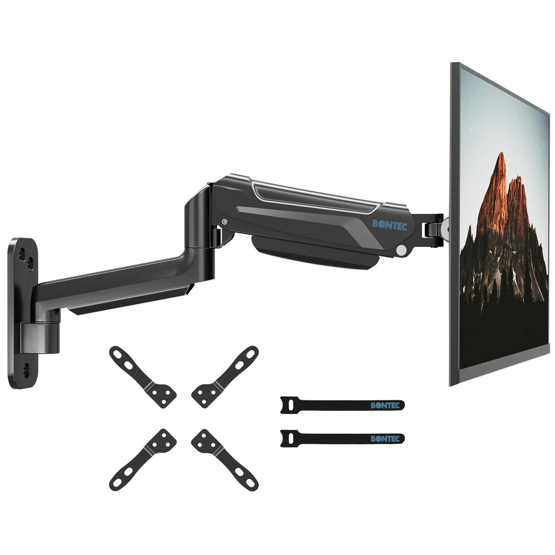 BONTEC 13-42 Zoll Monitor Wandhalterung mit VESA Extension Kit für PC Monitor &amp; TV bis 8 kg, Voll Ei