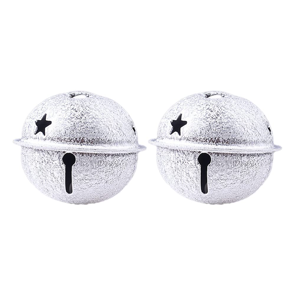 Wambere 50 Stück 4cm Glöckchen zum Basteln,Glöckchen,Weihnachtsglöckchen,Rostschutz Glöckchen, Metal