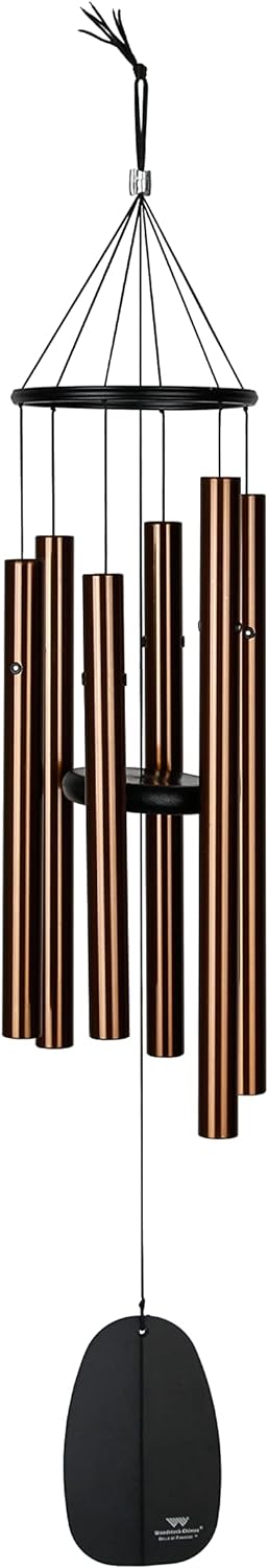 Woodstock Windspiel Bells of Paradise, Braun, 81,2 cm Bronze 81,2 cm, Bronze 81,2 cm