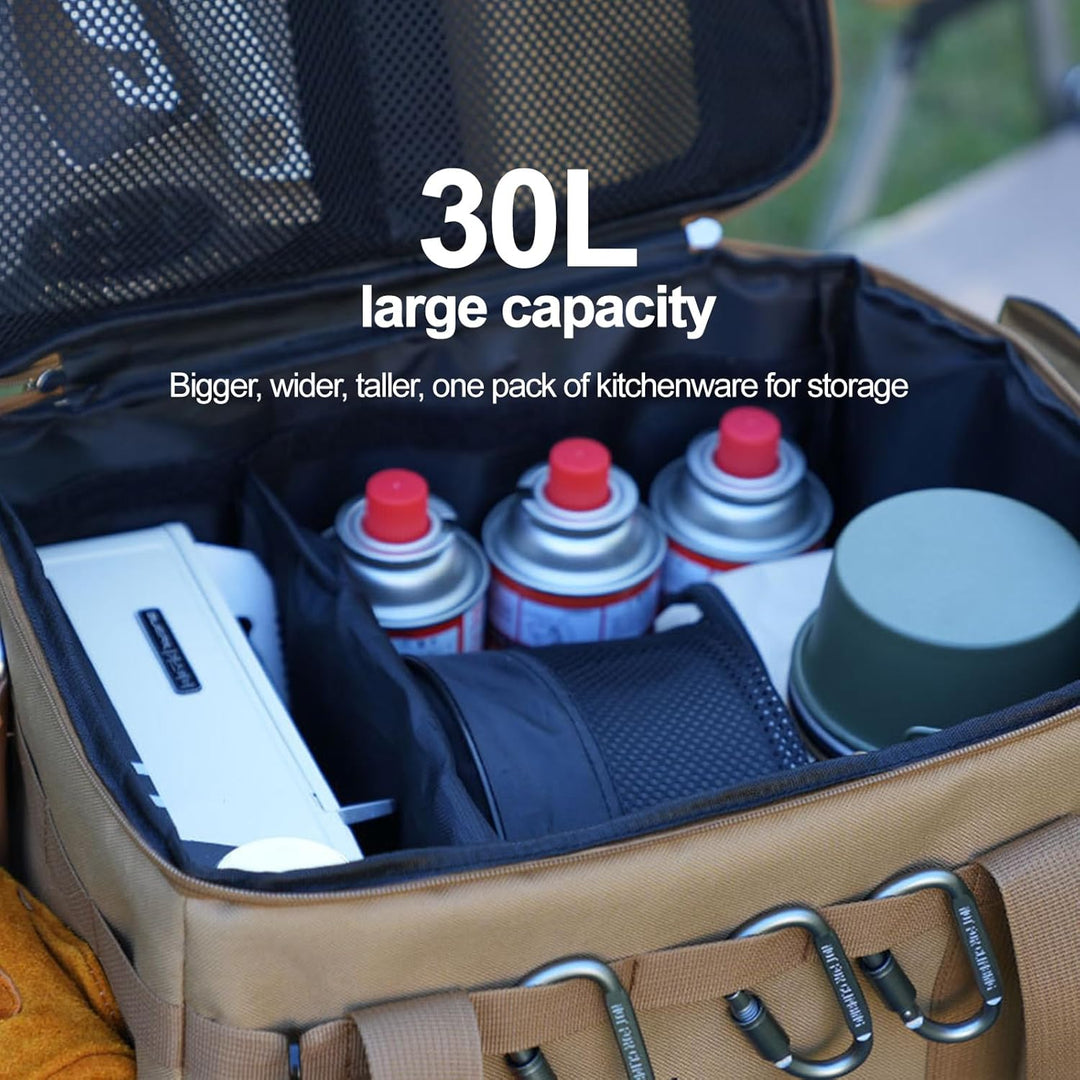 Picknick-Organizer-Tasche - wasserdichte Aufbewahrungstasche mit grosser Kapazität, Faltbarer Organi