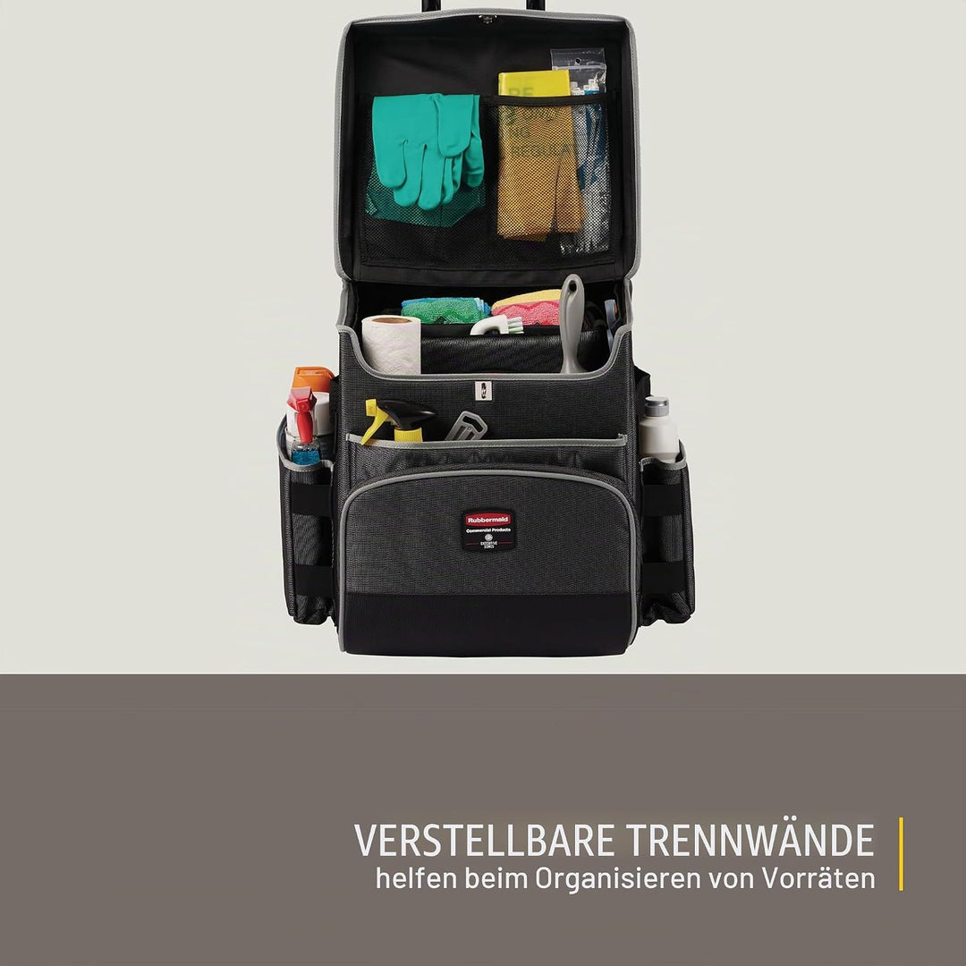 Rubbermaid Commercial Products 1902465 Executive Quick Cart Caddy für Reinigungs- und Hausmeisterdie