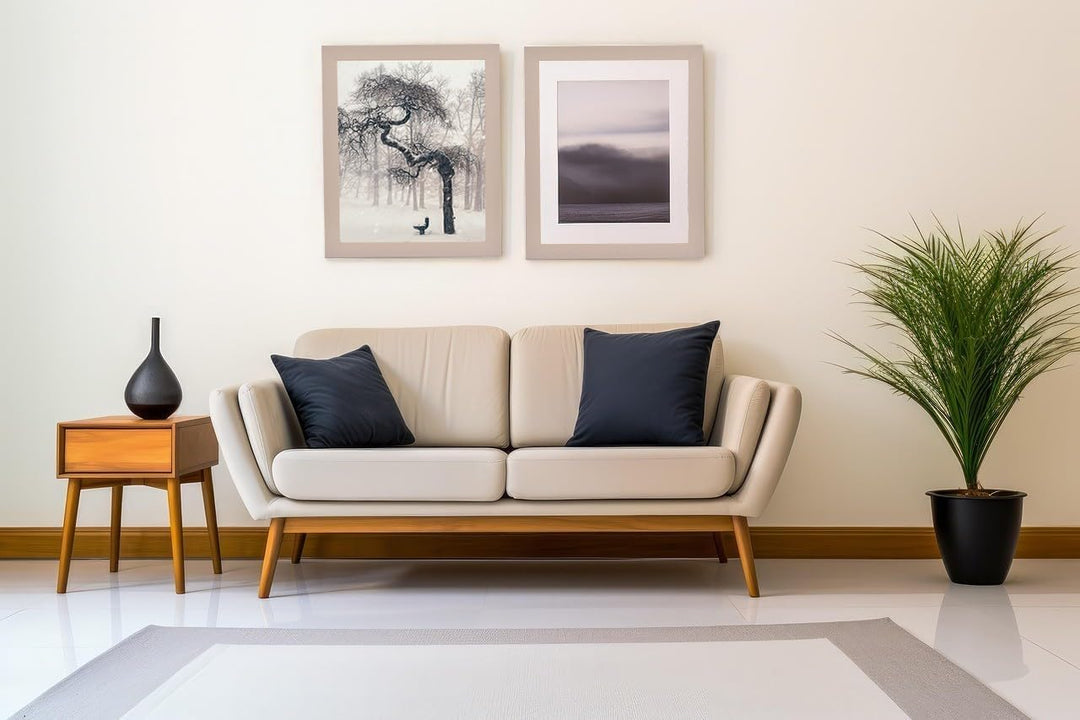Stallmann Design Bilderrahmen 70x70 cm grau Holz mit Acrylglas Rahmen-Breite 40mm Posterrahmen Wechs