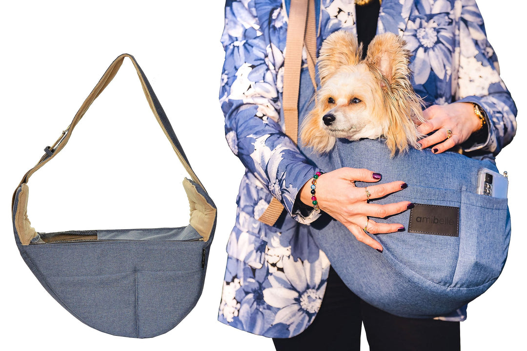 BOUTIQUE ZOO Hundetasche, Welpentasche - bis 6 kg - Tragetasche für kleinen Hund, Welpen, Katze | Fa