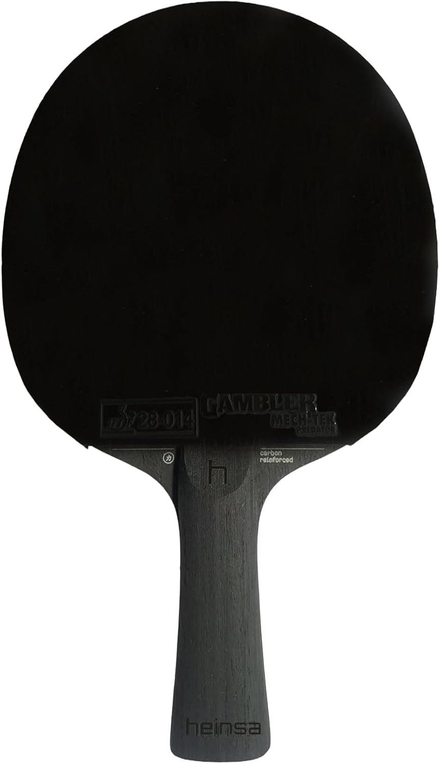 Black Edition Pro – Carbon Tischtennisschläger mit Mech-Tek Predator Belag (2,1 mm), ITTF-zugelassen