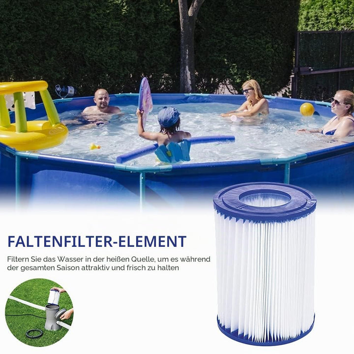 WuYan Schwimmbadfilter, kompatibel mit Best-Way Cartridge II, Whirlpool-Filter, kompatibel mit Lay Z