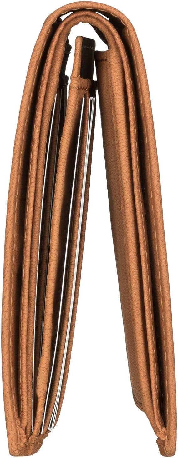 Geldbeutel Männer Leder Braun mit Münzfach - Red Baron Portemonnaie Geldbörse Herren Used Look Vinta