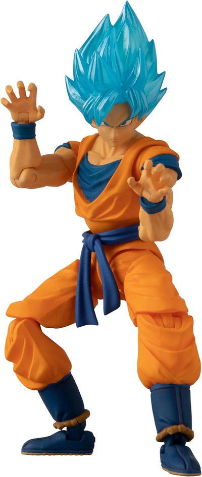 BANDAI Dragon Ball Evolve Blue Goku Anime-Figur, Dragon Ball Super Blue Goku Anime-Spielzeugfigur, A