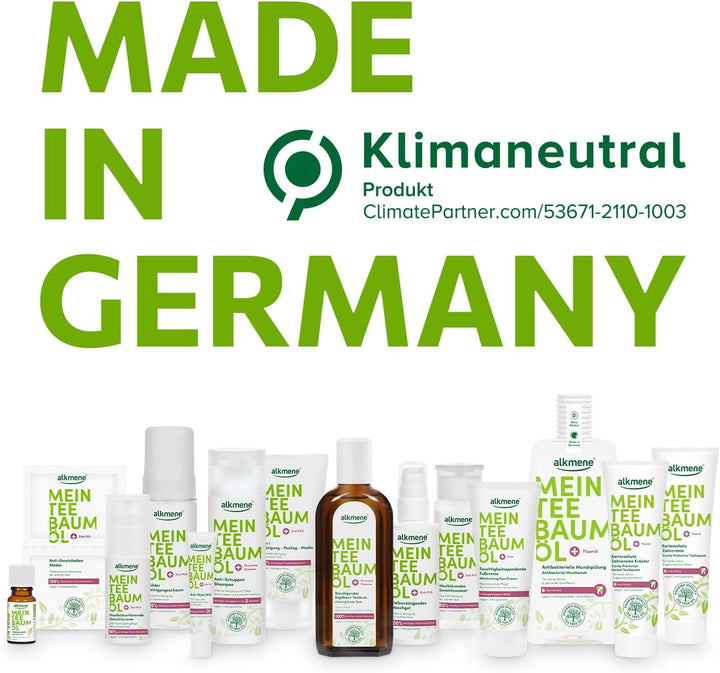 alkmene Mein Teebaumöl Kariesschutz Zahncreme Kräuter 2x 100 ml mit 6fach Schutz - naturreines Teeba