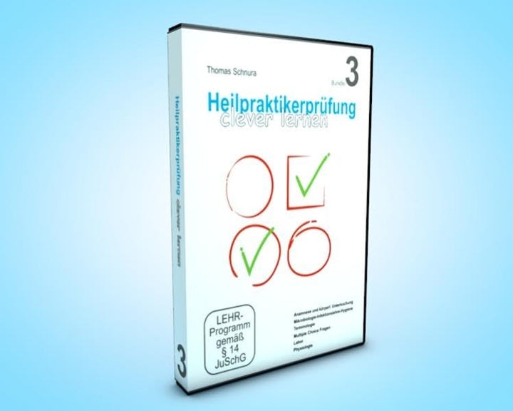 Thomas Schnura : Heilpraktikerprüfung - Clever lernen - Bundle 3 [10 DVDs], DVD
