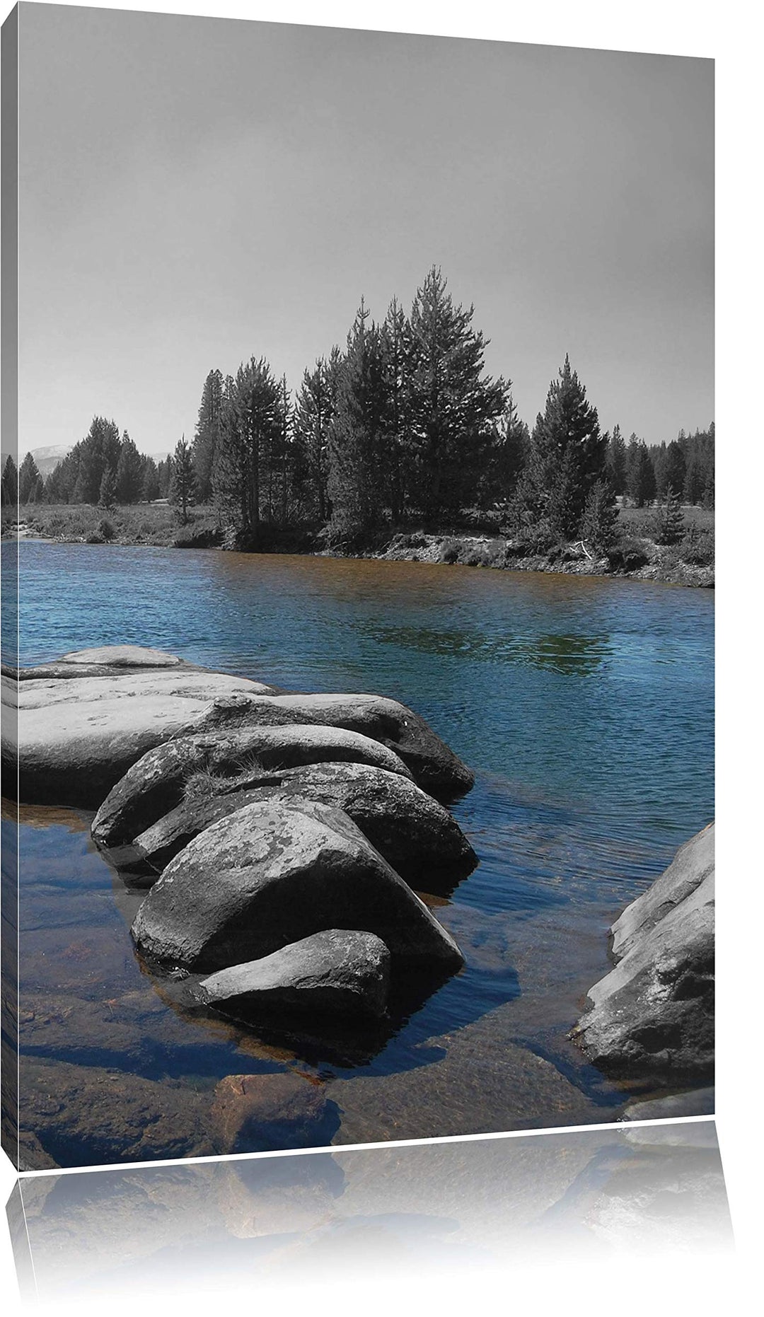 Tuolumne River, Yosemite National Park, Format: 80x120 auf hochkantiges Leinwand, XXL riesige Bilder