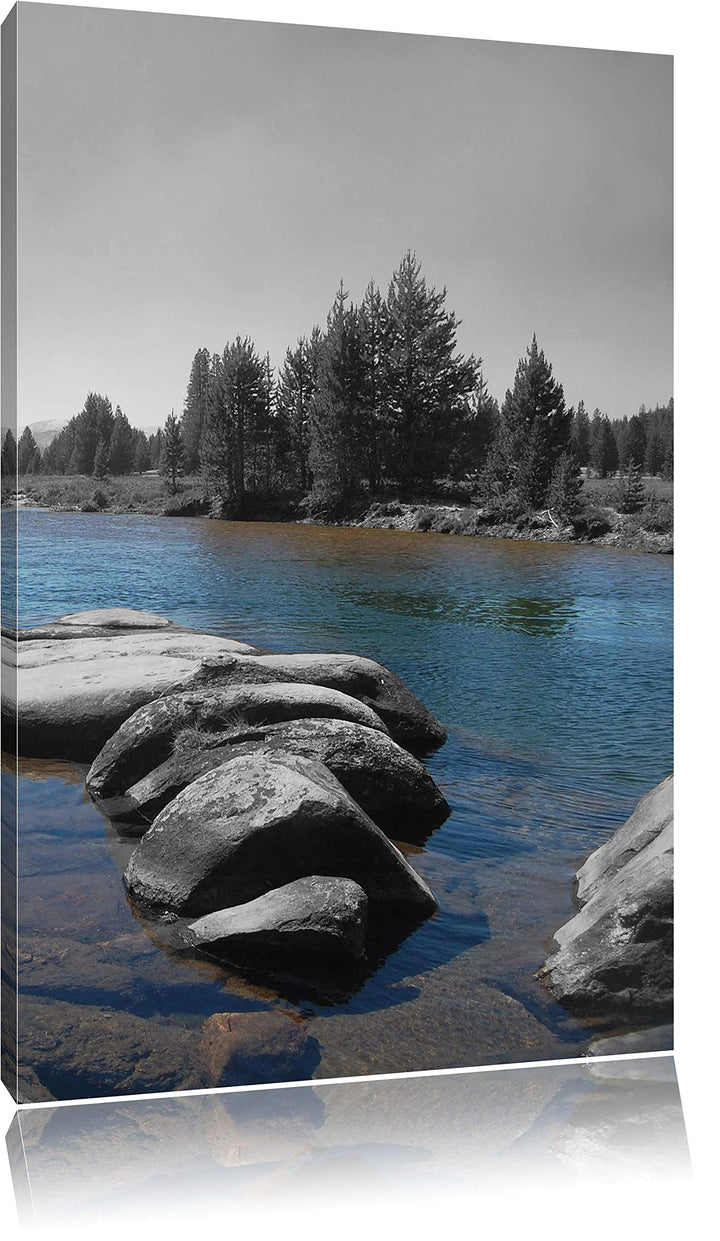 Tuolumne River, Yosemite National Park, Format: 80x120 auf hochkantiges Leinwand, XXL riesige Bilder
