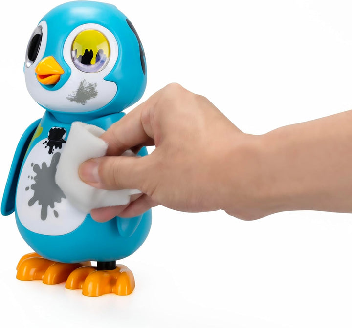 Silverlit – Rettungspinguin – Interaktiver Blauer Pinguin mit 20 verschiedenen Emotionen + 5 Zubehör