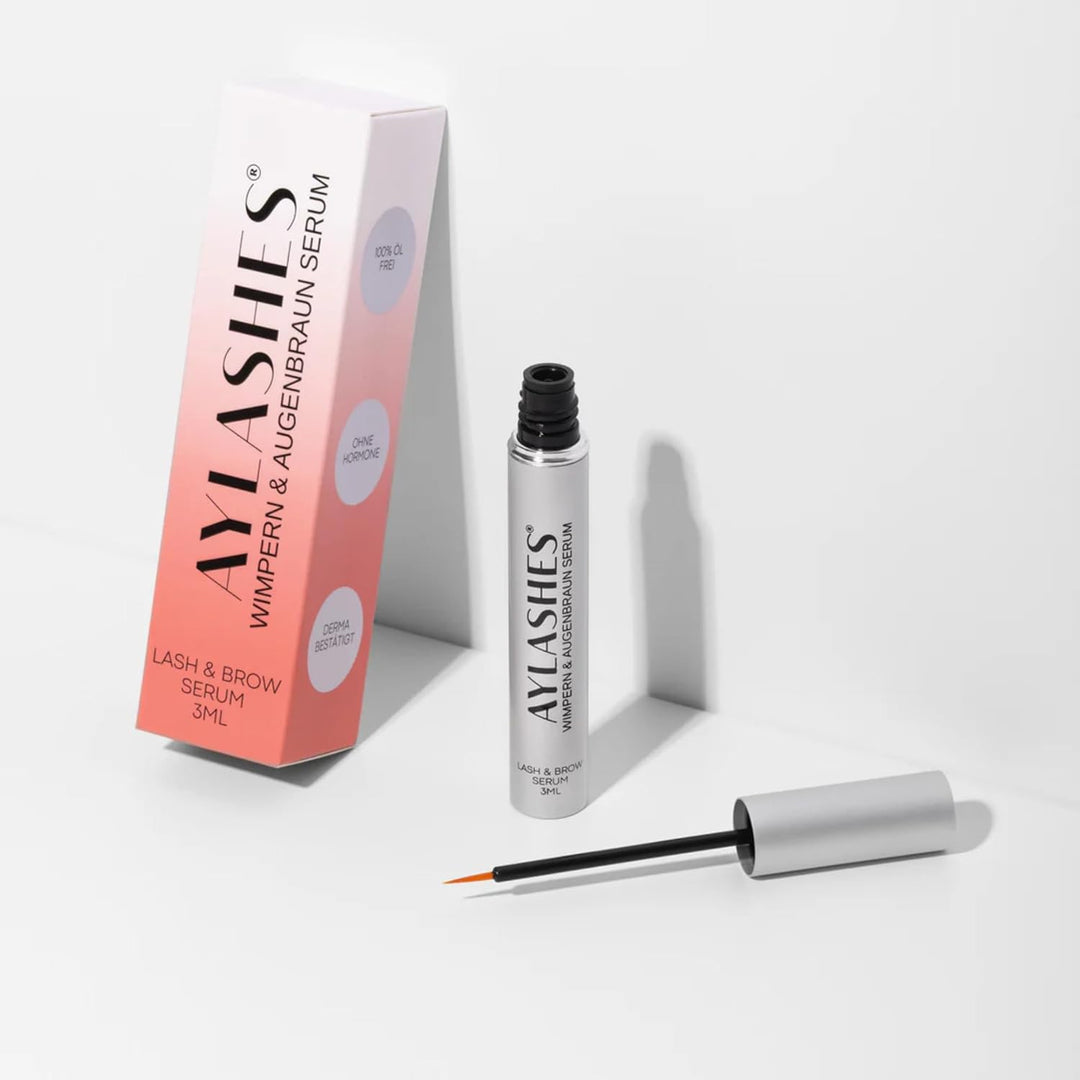 AYLASHES - DIY WIMPERN & AUGENBRAUEN SERUM | Stärkt Haarwurzeln | Regt Wachstum an | Ölfrei | Dermat