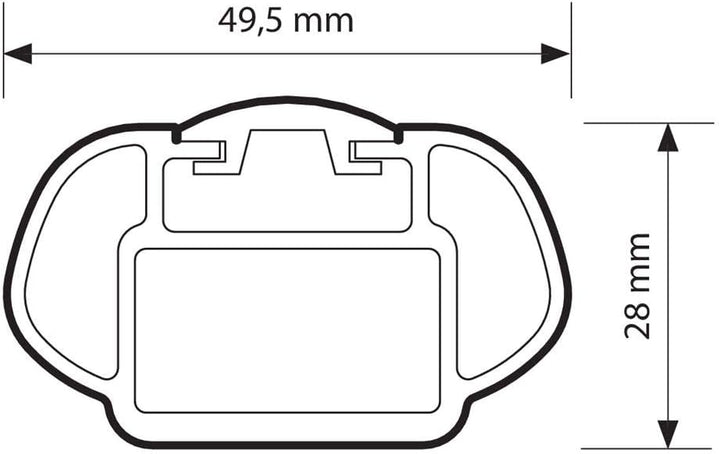 NORDRIVE N15056 Dachträger, 1 Paar