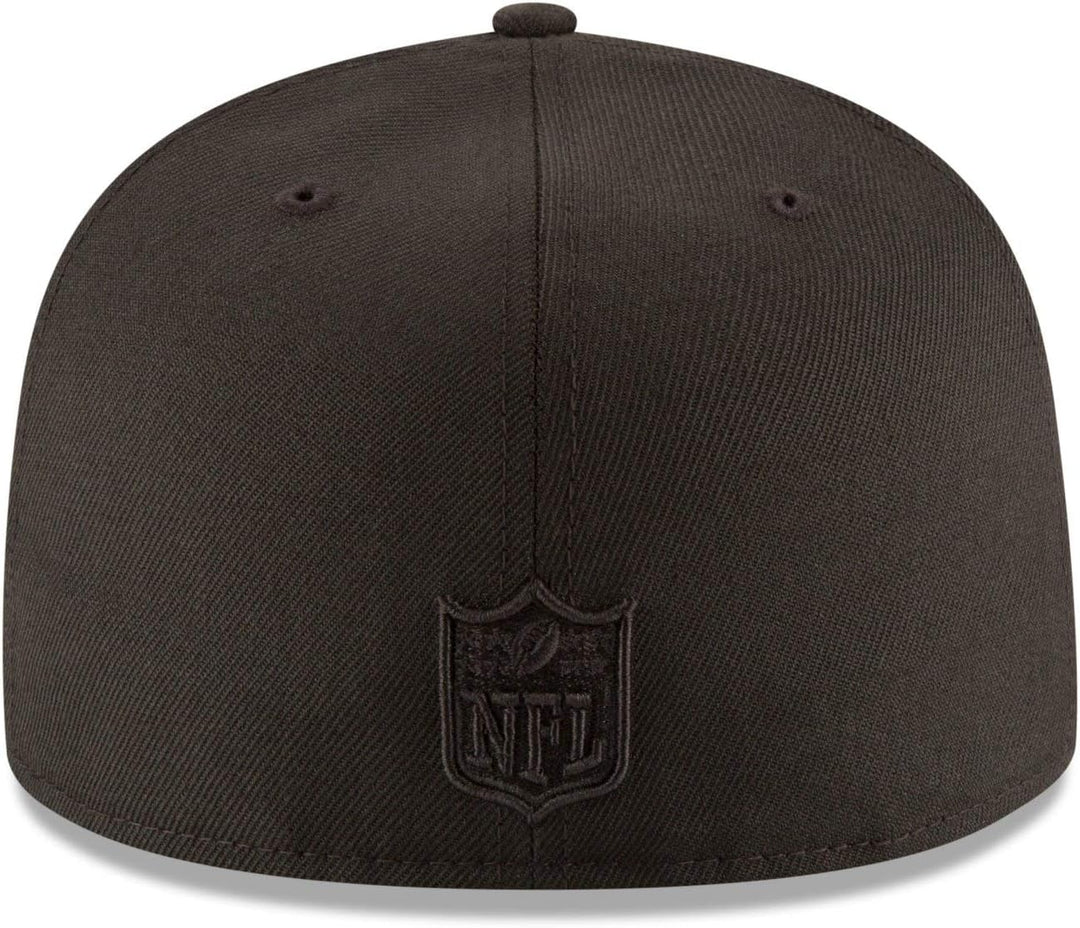 New Era Herren NFL Black on Black 59FIFTY Fitted Cap Tailliert 59 Schwarz, 59 Schwarz