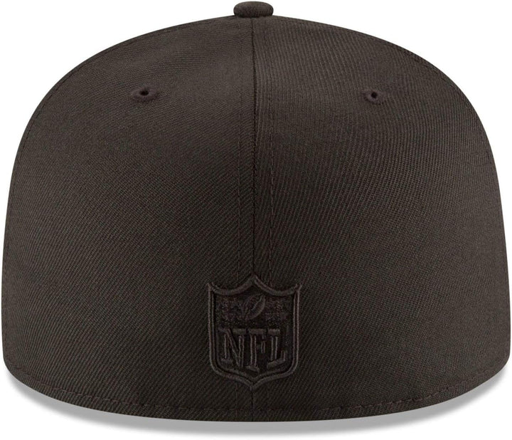 New Era Herren NFL Black on Black 59FIFTY Fitted Cap Tailliert 59 Schwarz, 59 Schwarz