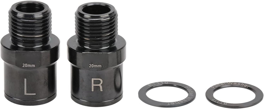 BuyWeek Fahrrad-Pedalverlängerung, Fahrrad-Pedal-Distanzstück aus Titanlegierung, 20 mm, verlängerte