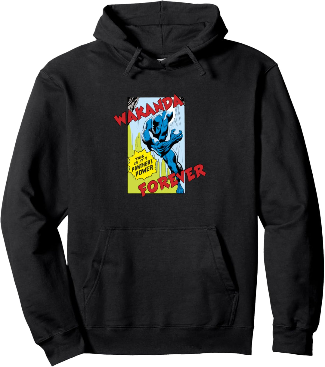 Marvel Black Panther Vintage Comic Poster Pullover Hoodie