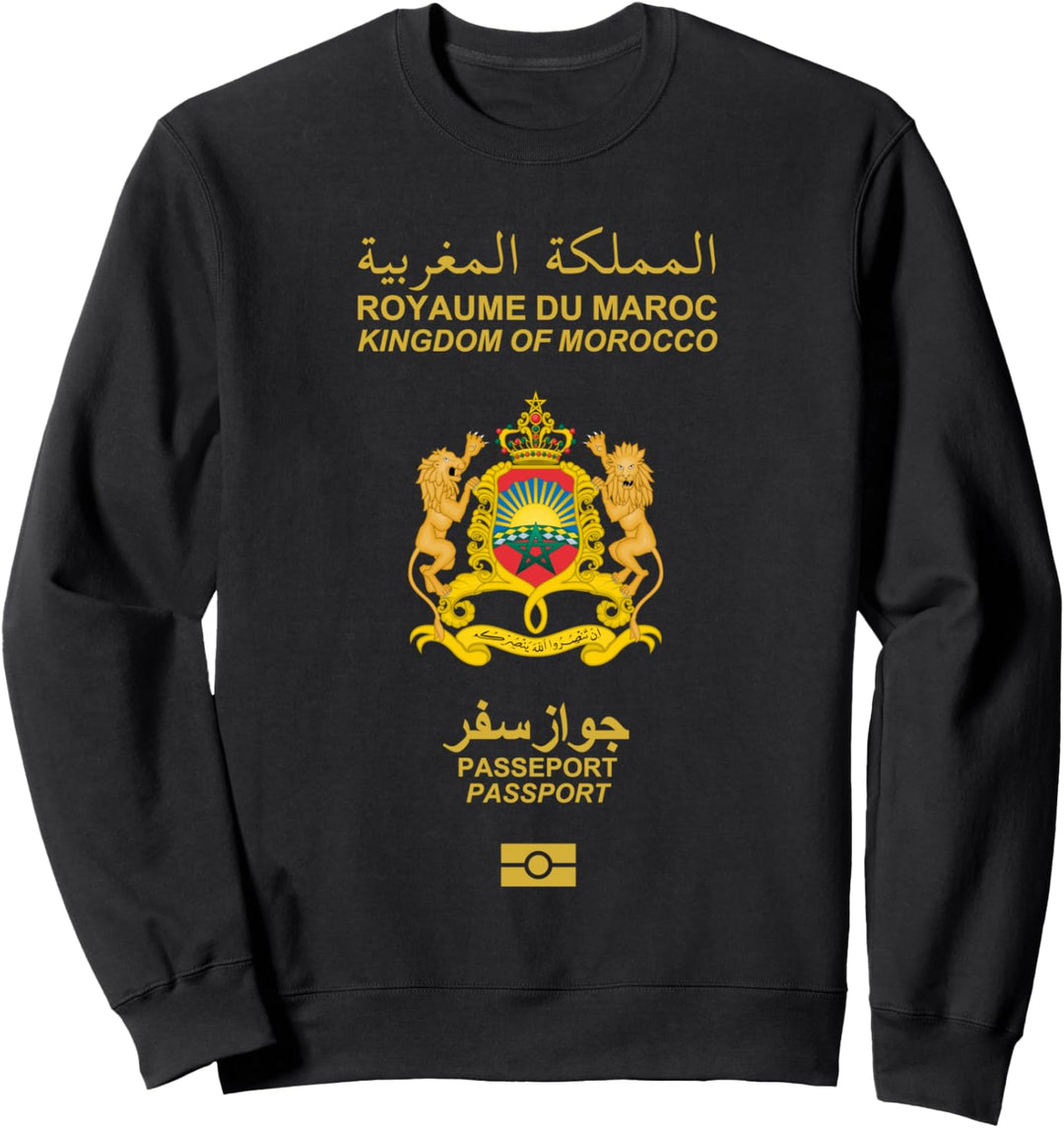 Marokkanischer Pass Reisepass - Königreich Marokko Urlaub Sweatshirt