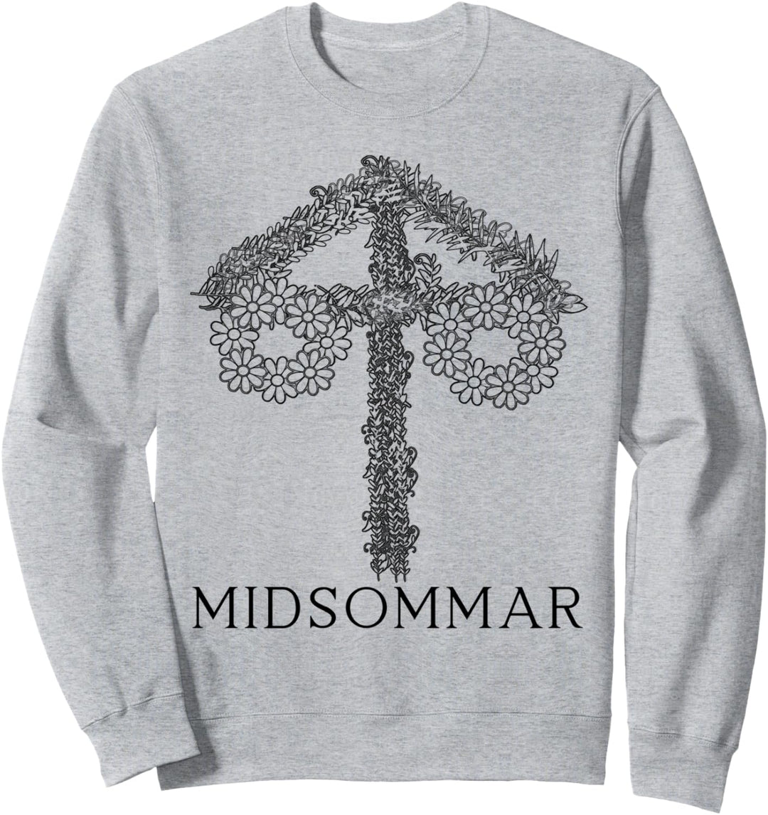 Mittsommer Maibaum Midsommar Festival Schweden Sweatshirt