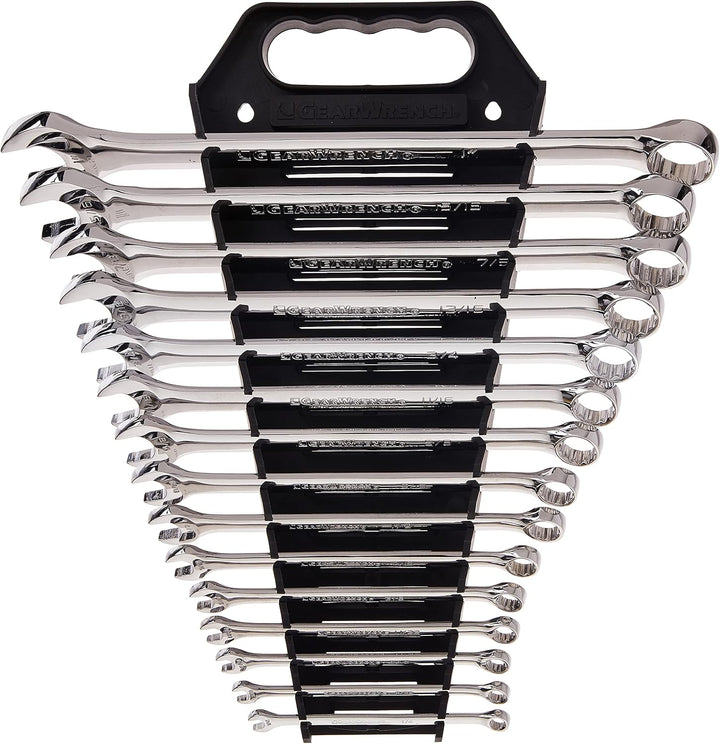GEARWRENCH 15 Stück 12 Pt. Langmuster-Ringmaulschlüssel-Set, SAE - 81901 SAE 15 Stück mit Schraubens
