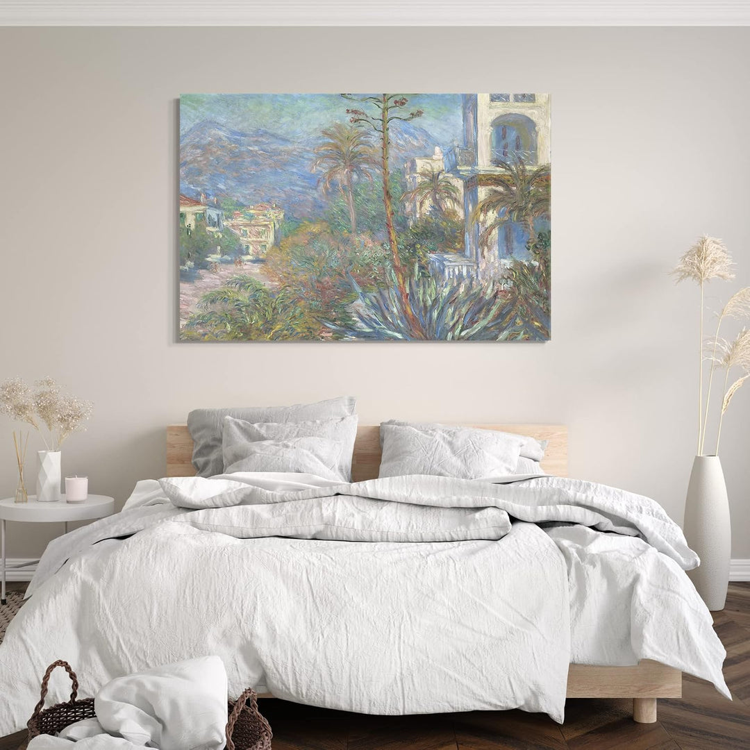 Printed Paintings Leinwand (120x80cm): Claude Monet - Villen in Bordighera 120x80 cm, 120x80 cm