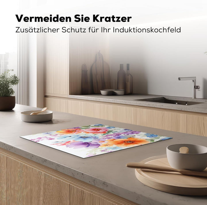 Herdabdeckplatte Einteilig Küche Herdabdeckung Induktionsfeld Ceranfeld Herdabdeckplatten Vinyl Matt