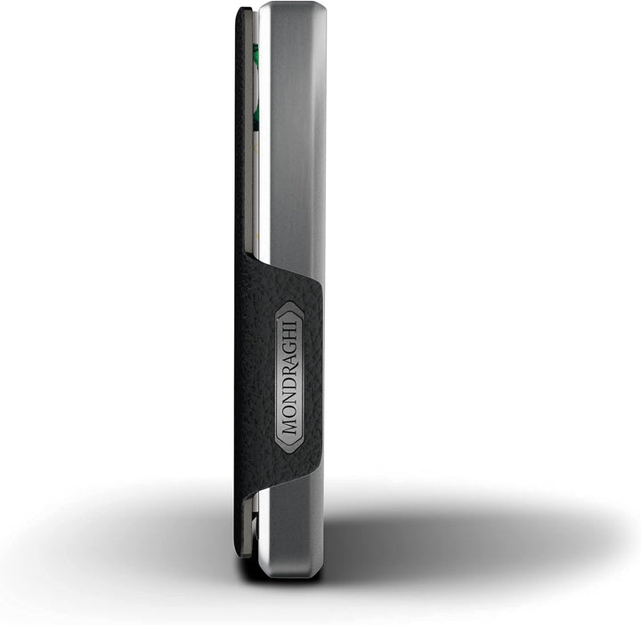 Mondraghi® Mini-Wallet. Ultraleichte Geldbörse mit Narbenleder. Kleiner Geldbeutel mit RFID-Schutz-C