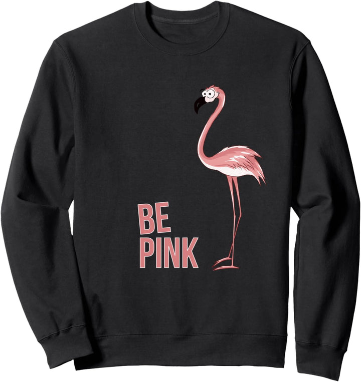 Be Pink | Sei Rosa wie ein Wasservogel Flamingo Sweatshirt