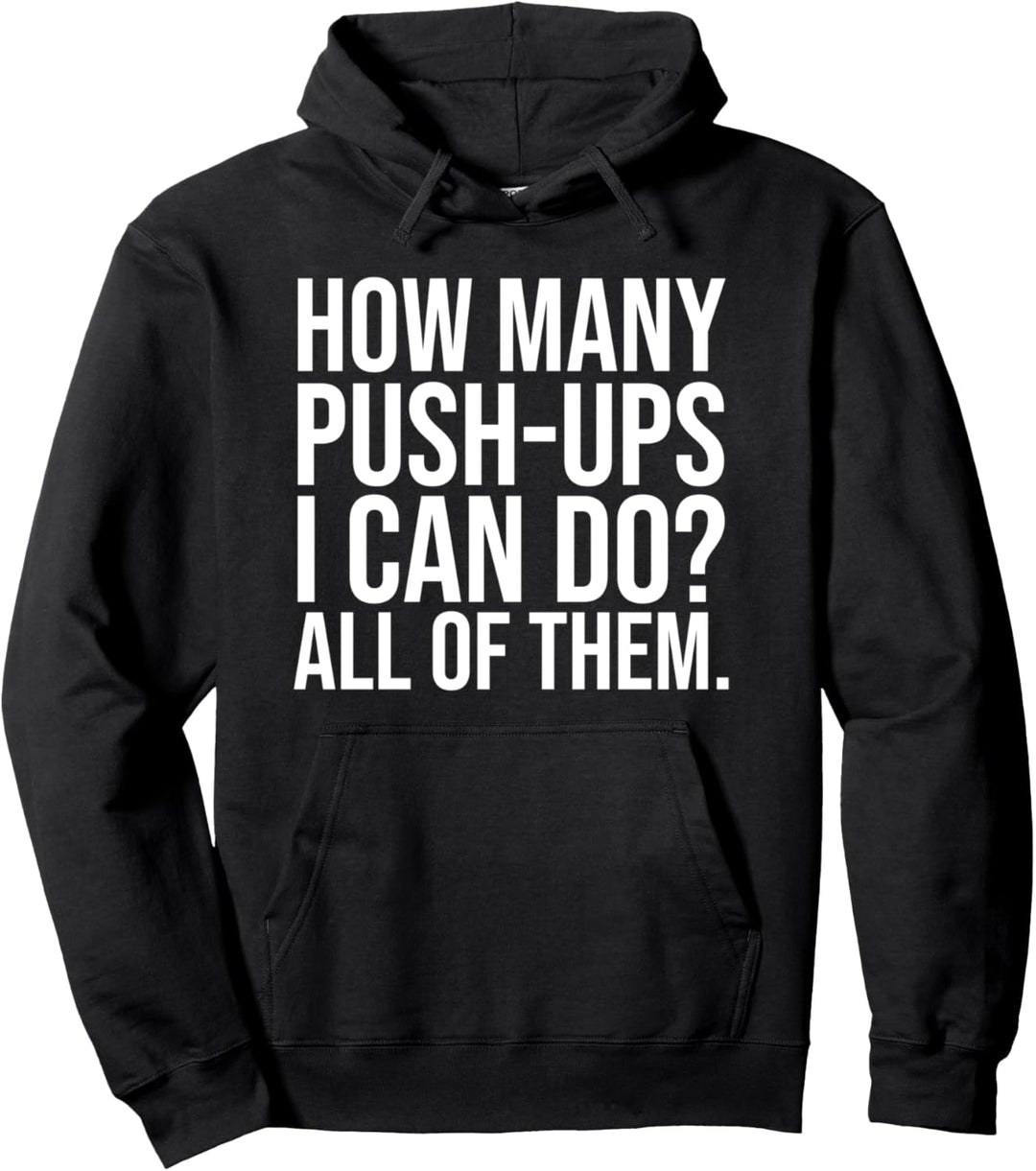 Lustiger Workout Fitness Spruch Athlet I Alle Liegestütze Pullover Hoodie