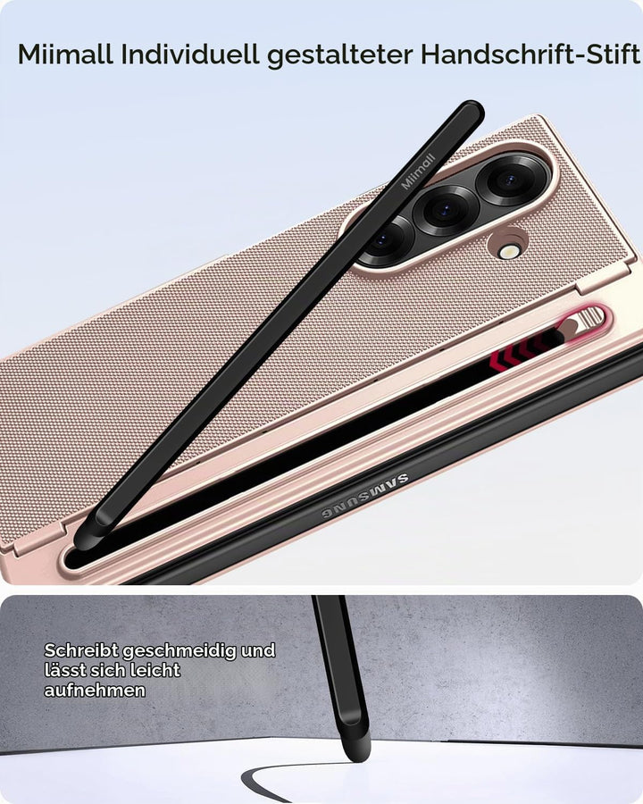 Miimall Kompatibel mit Samsung Galaxy Z Fold 5 Hülle mit S-Pen &amp; Stifthalter, [HD Displayschutz] Ult