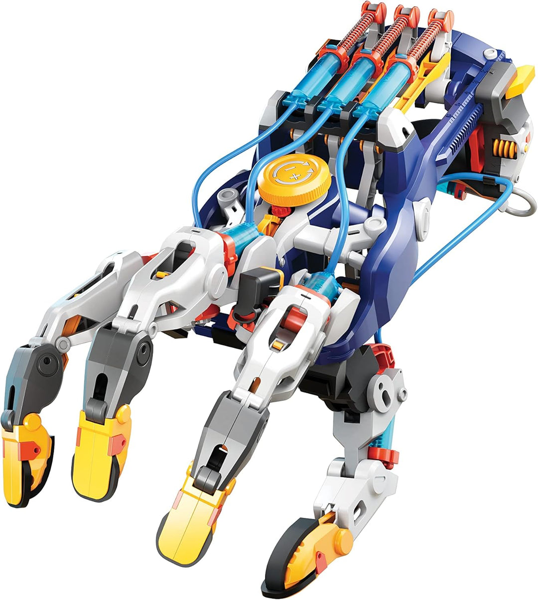 CONSTRUCT & CREATE 79252 Hydraulische Cyborg-Hand Bausatz – Batterieloses STEM-Wissenschafts-Spielze