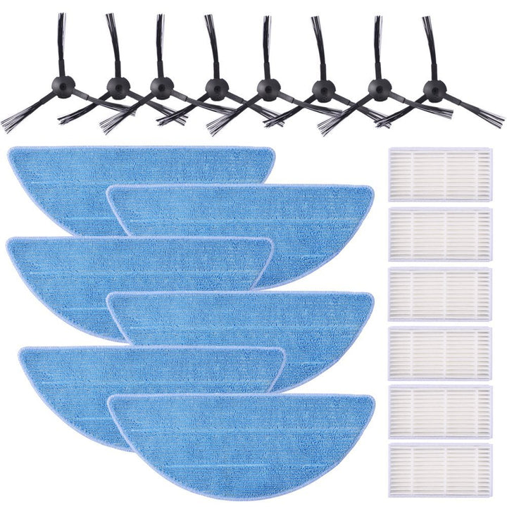 KEEPOW 20 Stück Ersatzteile Zubehör Filter HEPA Tuch Velcro für ILIFE ZACO V3 V3S V5 V5S V5S Pro V5x