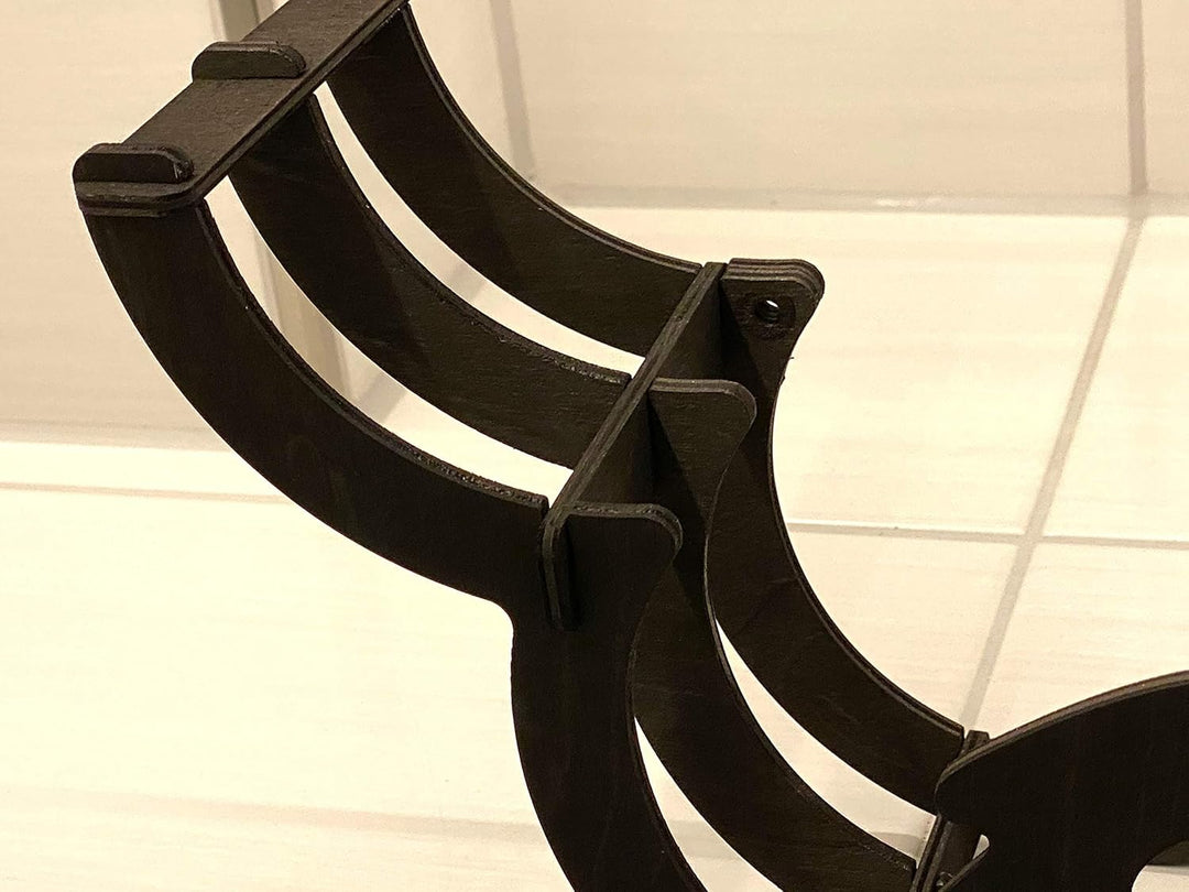 DanDiBo Toilettenpapierhalter Schaf Wand Schwarz Holz Toilettenrollenhalter WC Rollenhalter Ersatzro