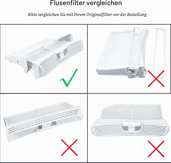656033 00656033 Flusensieb Filter Filtertasche Ersatz für Bosch Siemens Constructa Gaggenau Koenic N