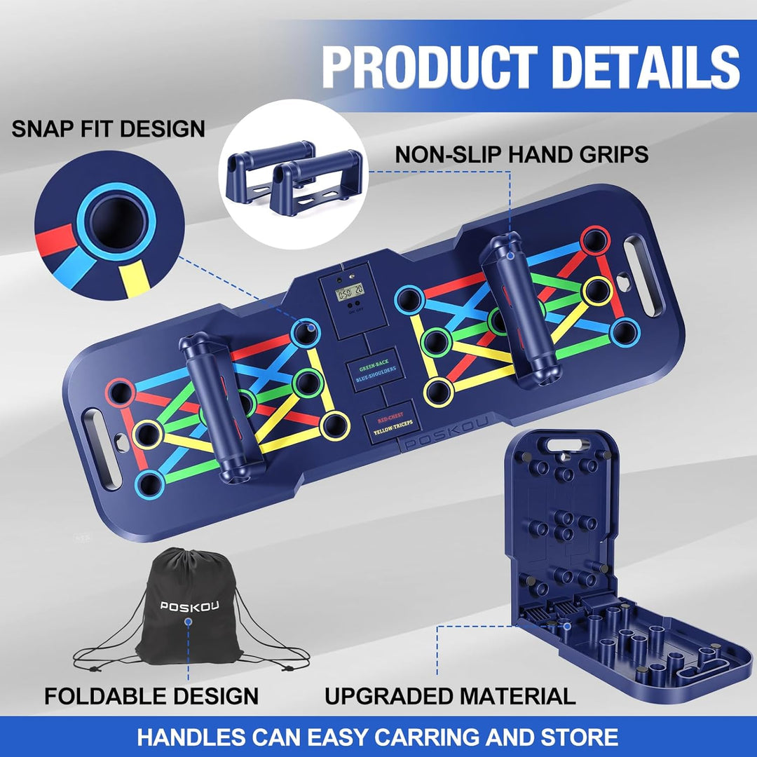 Liegestützbrett Push Up Board Verbessertes Konzept Faltbar Liegestütze Brett Liegestützgriffe Home G