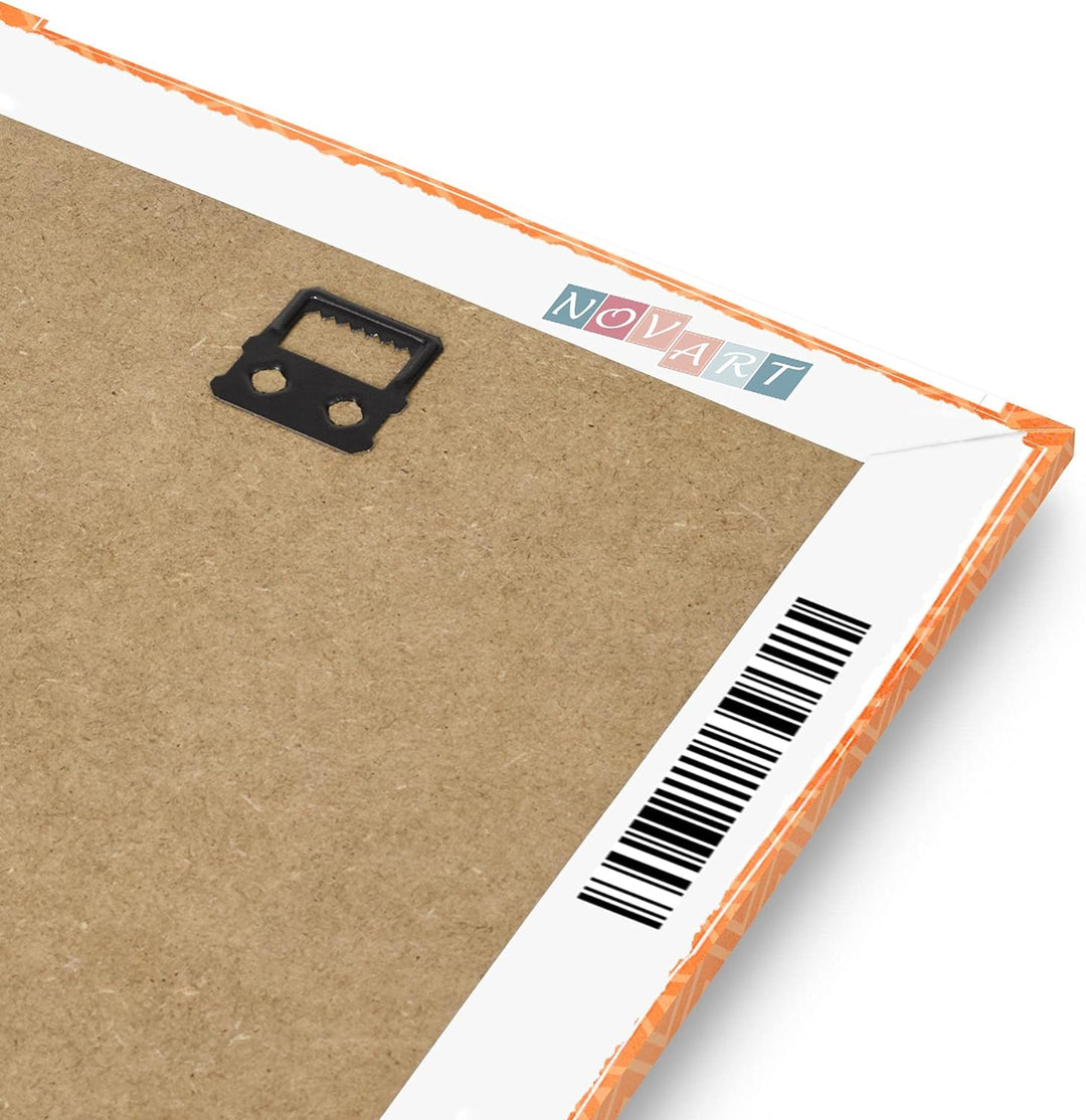 Novart Wandbilder Tiere - KOMPLETT AUFHÄNGFERTIG - Indianer Kinderzimmer Mädchen Junge- 7 Moderne Mo