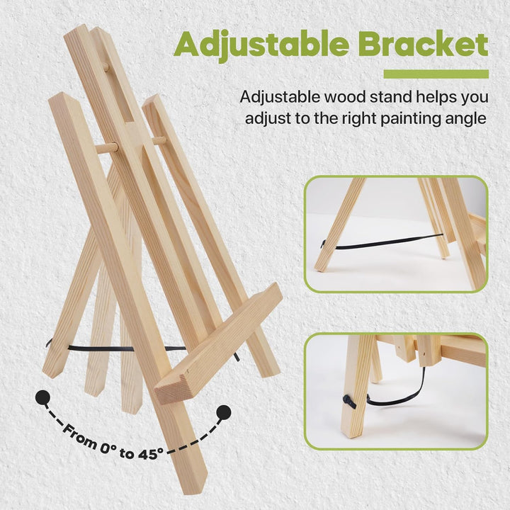 CONDA 6-Packung 30cm Tischplatte, Tragbar A-Rahmen Stativ Tischplatte Staffelei Set für Malerei Part