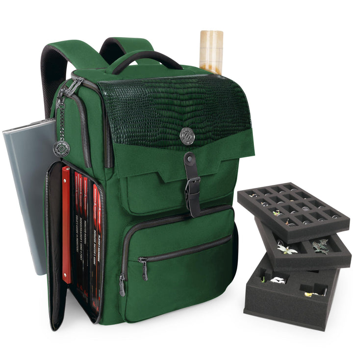 ENHANCE DnD Rucksack RPG DM Tasche für Dungeon and Dragons, Reisen DnD Taschen Organizer für 6–8 auf
