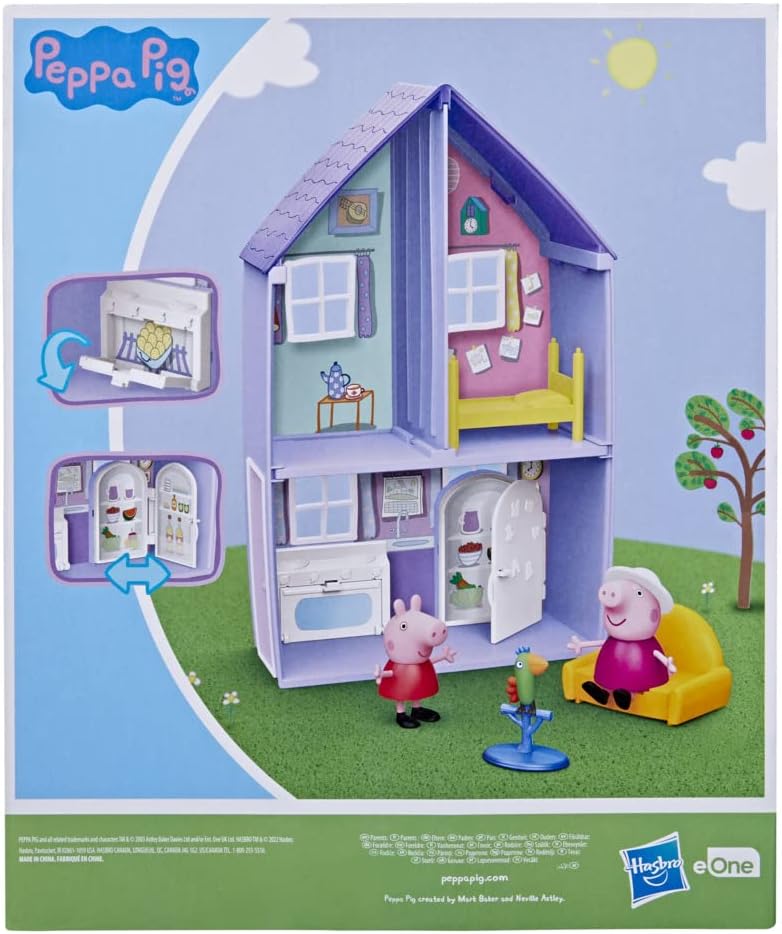 Peppa Pig Haus von Oma und Opa Wutz, Spielset mit 2 Figuren und 3 tollen Accessoires, für Kinder ab