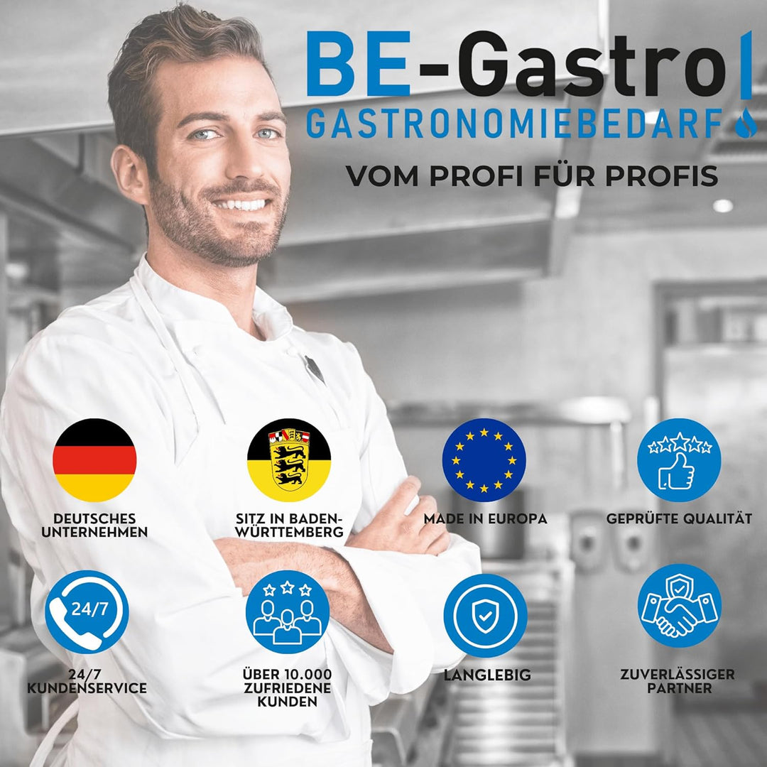 BE-GASTRO I Profi Gastro Handbrause (Blau) inkl. Feststellbügel | 1/2" Standard-AG | Edelstahl Ersat