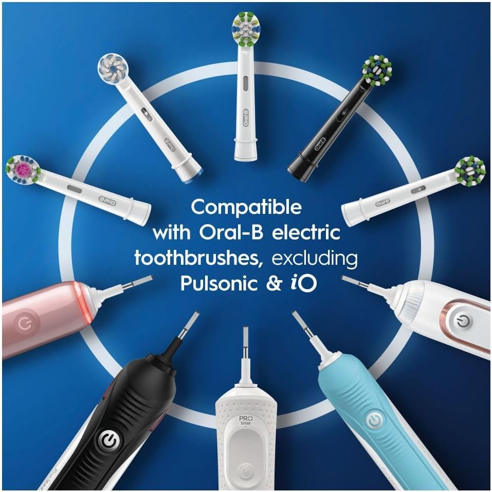 Oral-B CrossAction Aufsteckbürsten für elektrische Zahnbürste, 12 Stück, ganzheitliche Mundreinigung