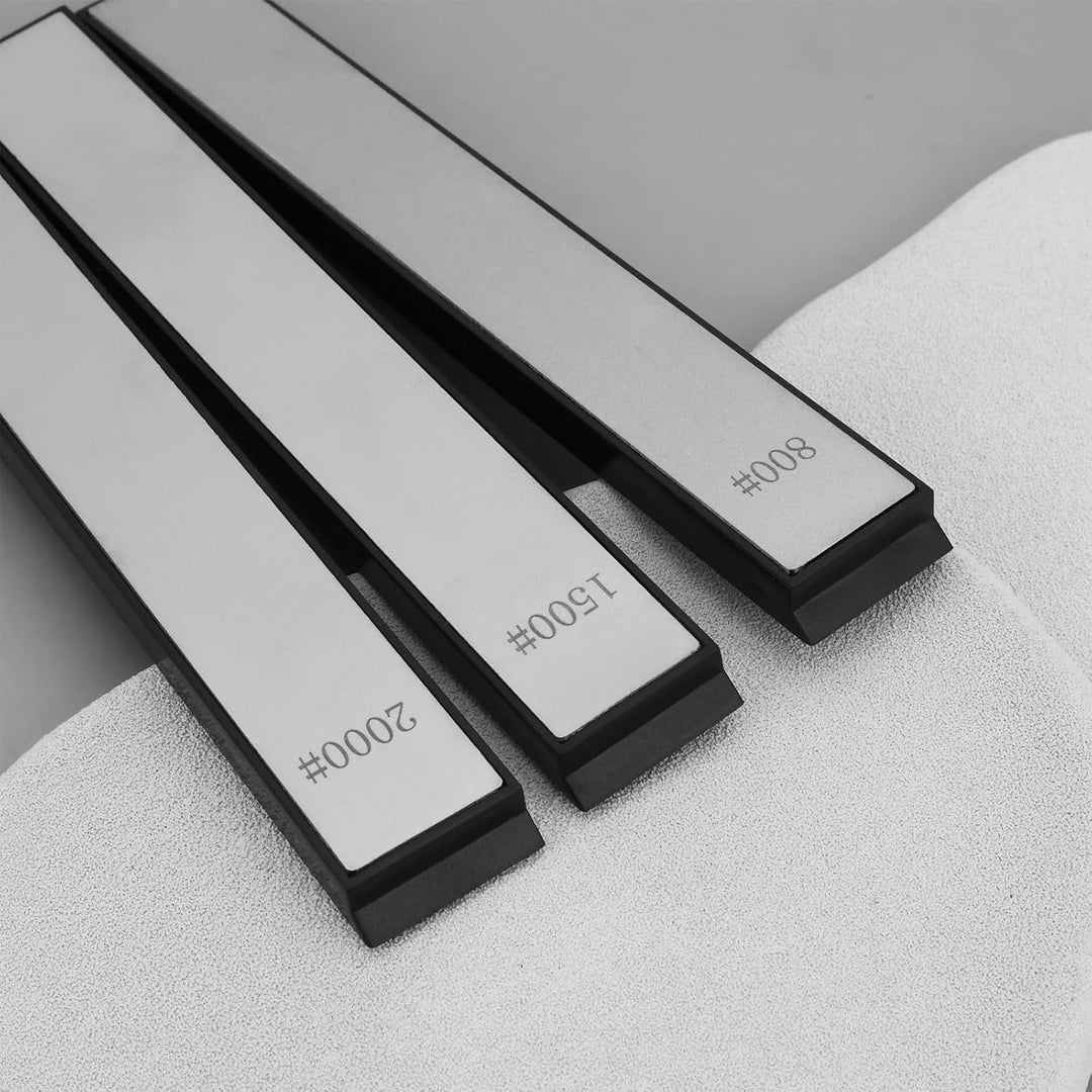 ECSiNG 6 Stück Diamant-Schärfsteine (23 × 8 × 160 Mm) mit Den Körnungen 180 400 800 1500 2000 Und 30