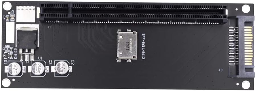 xiwai Oculink SFF-8612 SFF-8611 auf PCIE PCI-Express 16x 4X Adapter mit SATA Power Port für Mainboar