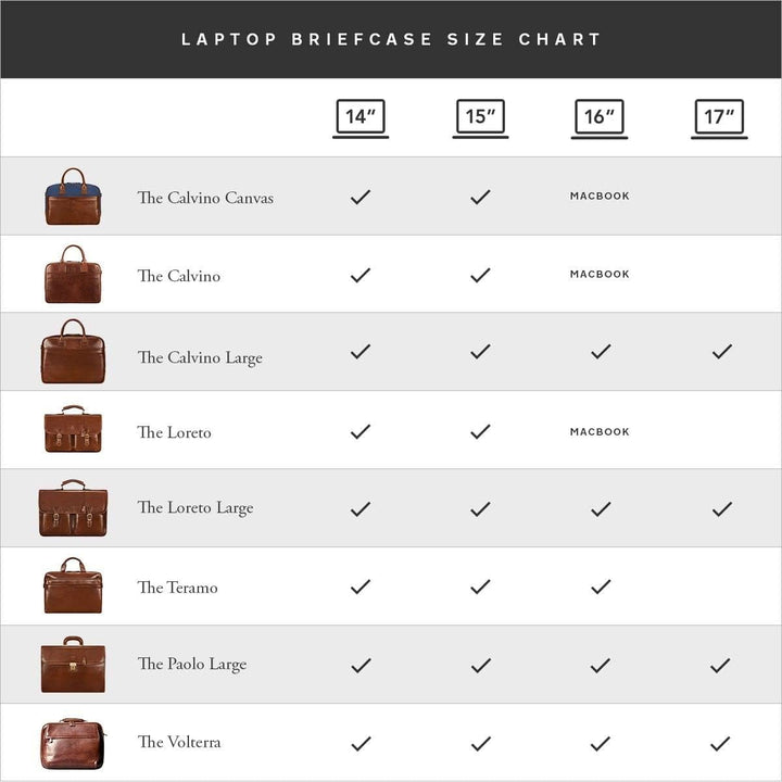 Maxwell Scott Personalisiert 17” Herren Business Laptop Satchel - LoretoL Night Black, Night Black