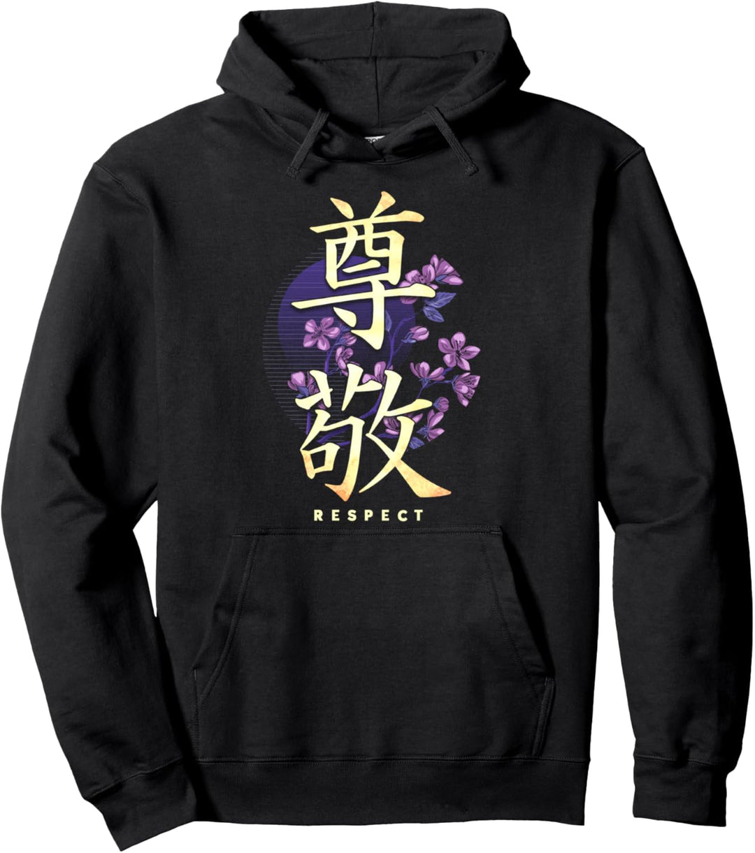 Japanische Kanji-Kalligraphie. Pullover Hoodie