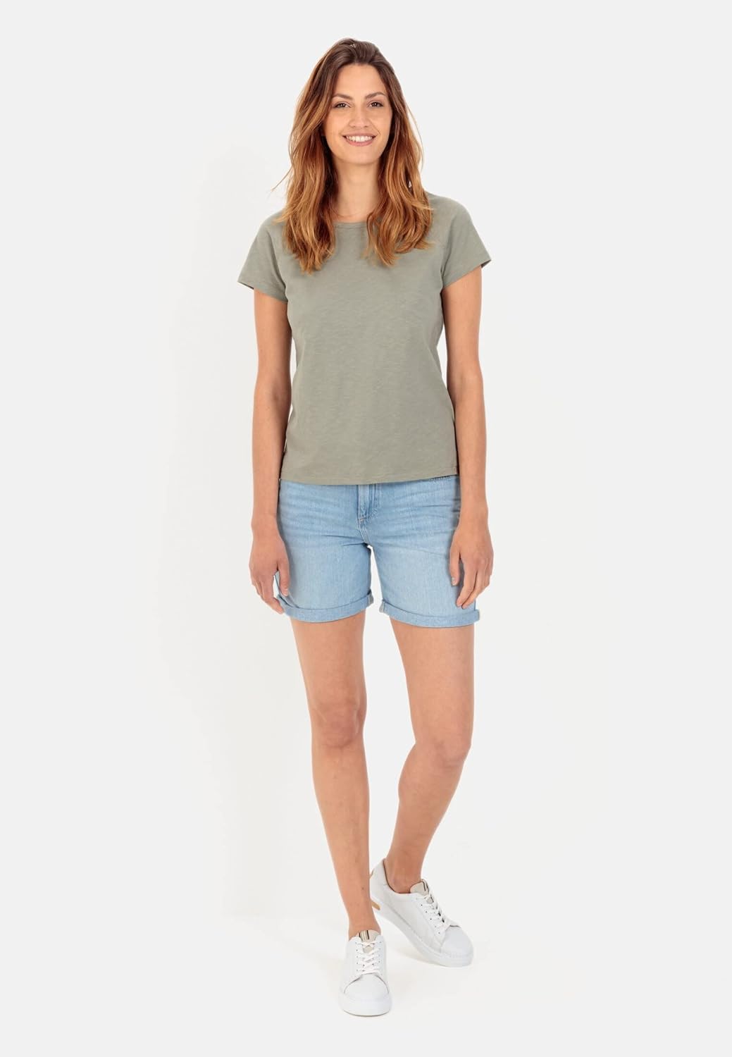 camel active Damen 5-Pocket Shorts Relaxed Fit 27 Hellblau, 27 Hellblau