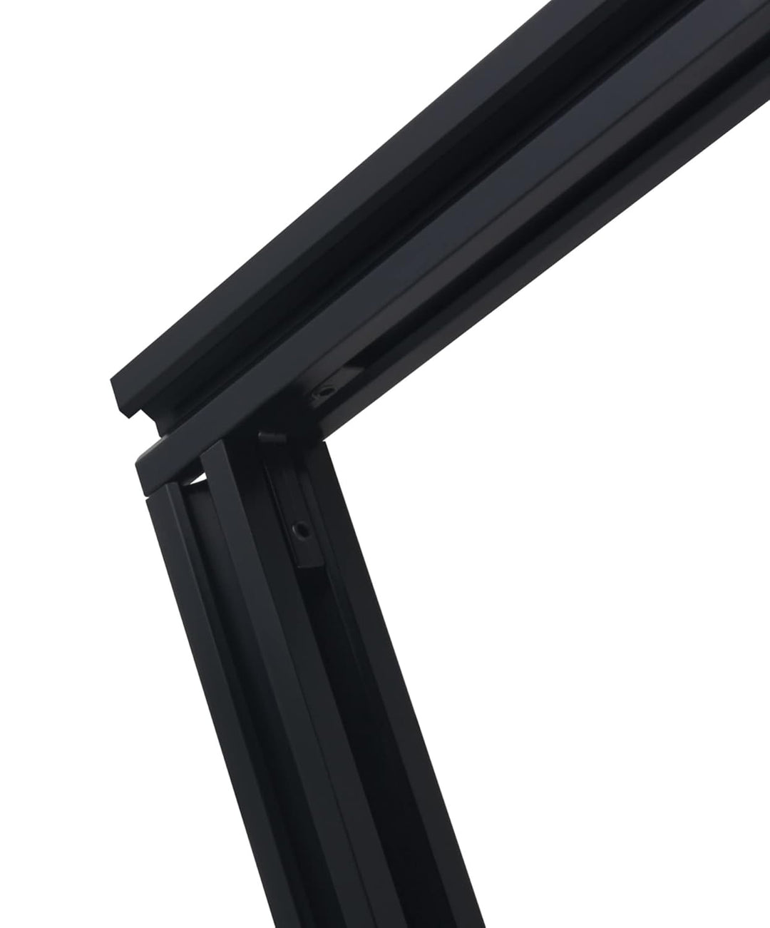 GooEquip 4 Stück 500mm Aluminiumprofil Extrusions 2020 V-Slot Schwarz Europäischer Standard Eloxiert