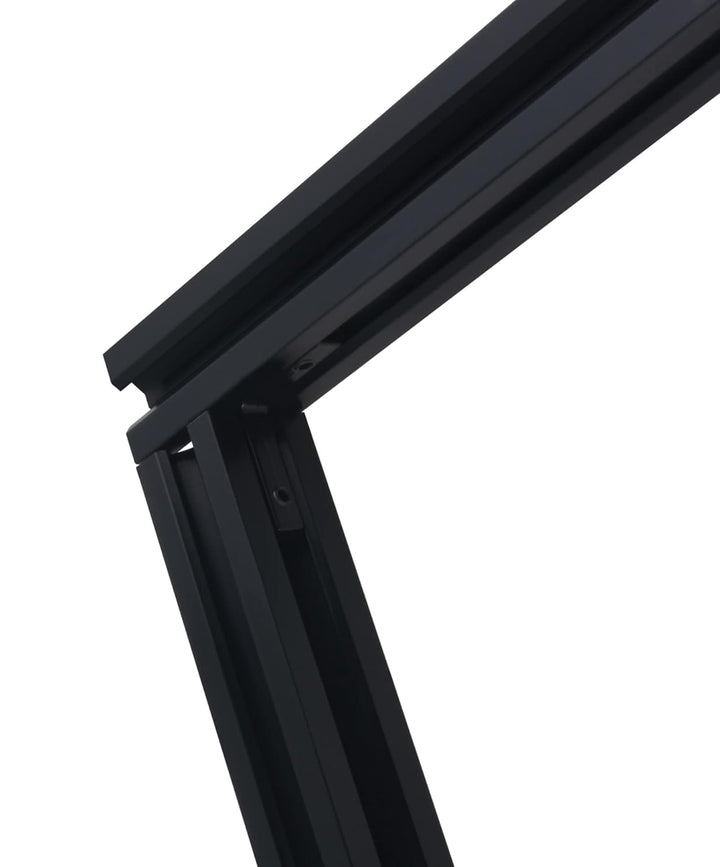 GooEquip 4 Stück 500mm Aluminiumprofil Extrusions 2020 V-Slot Schwarz Europäischer Standard Eloxiert